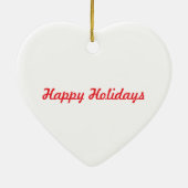 Niedlicher Weihnachtsmann Keramik Ornament (Hinten)