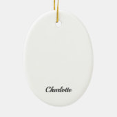 Niedlicher Weihnachtsmann Keramik Ornament (Hinten)