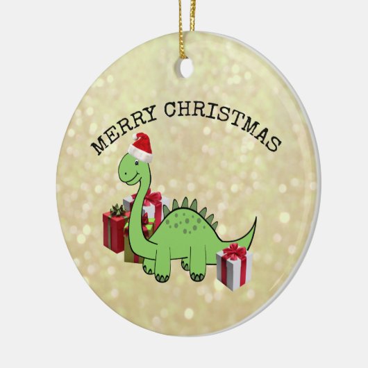 Niedlicher Weihnachtsmann Keramik Ornament (Links)