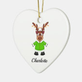 Niedlicher Weihnachtsmann Keramik Ornament (Links)