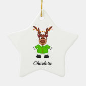 Niedlicher Weihnachtsmann Keramik Ornament (Vorne)