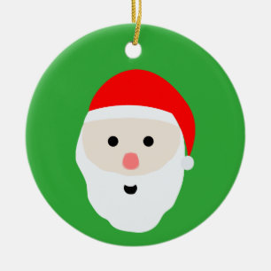 Niedlicher Weihnachtsmann Keramik-Schmuck Keramik Ornament