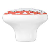 Niedlicher Weihnachtsmann Keramikknauf (Seitenansicht)