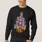 Niedlicher Weihnachtsmann Koala Bär Weihnachtsbaum Sweatshirt (Vorderseite)