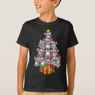 Niedlicher Weihnachtsmann Koala Bär Weihnachtsbaum T-Shirt