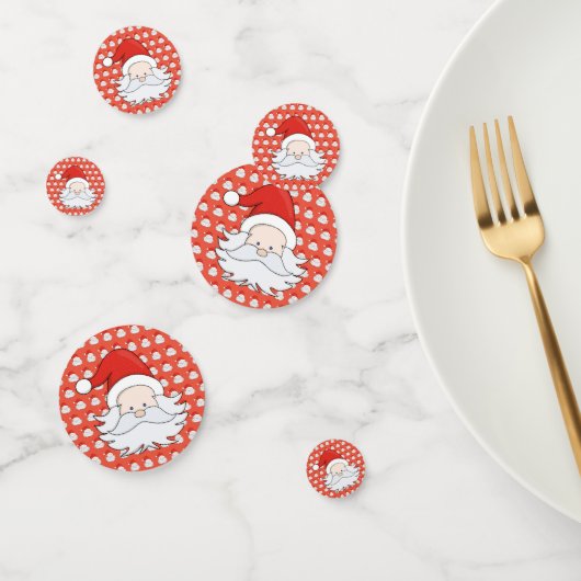 Niedlicher Weihnachtsmann Konfetti (Gruppe)