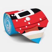 Niedlicher Weihnachtsmann Krawatte (Gerollt)