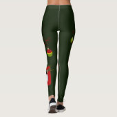 Niedlicher Weihnachtsmann Leggings (Rückseite)