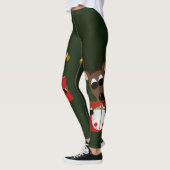 Niedlicher Weihnachtsmann Leggings (Links)