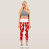 Niedlicher Weihnachtsmann-Leiter Weihnachten Capri Leggings (Vorderseite)