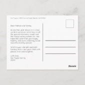 Niedlicher Weihnachtsmann Magische Pilze CUSTOM Ur Postkarte (Rückseite)