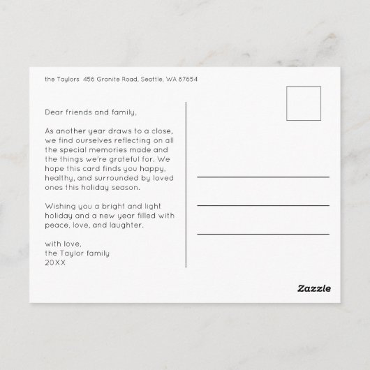 Niedlicher Weihnachtsmann Magische Pilze CUSTOM Ur Postkarte (Rückseite)