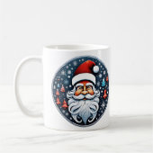 Niedlicher Weihnachtsmann mit Bäumen Kaffeetasse (Links)