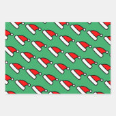 Niedlicher Weihnachtsmann mit individueller Farbe Geschenkpapier Set (Vorderseite 2)