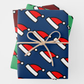 Niedlicher Weihnachtsmann mit individueller Farbe Geschenkpapier Set (Beispiel)