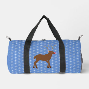 Niedlicher Weihnachtsmann mit Roter Nase Duffle Bag