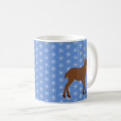 Niedlicher Weihnachtsmann mit Roter Nase Kaffeetasse (VorderseiteRechts)