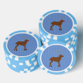 Niedlicher Weihnachtsmann mit Roter Nase Pokerchips (Stapel)