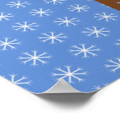 Niedlicher Weihnachtsmann mit Roter Nase Poster (Ecke)