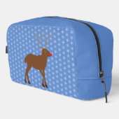 Niedlicher Weihnachtsmann mit Roter Nase Waschbeutel (Rechte Ecke)