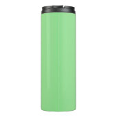 Niedlicher Weihnachtsmann mit Tieren kleine, helle Thermosbecher (Rückseite)