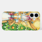 Niedlicher Weihnachtsmann mit Weihnachtsbaum-Star Case-Mate iPhone Hülle (Rückseite (Horizontal))