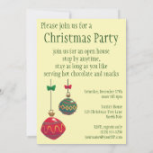 Niedlicher Weihnachtsmann mit Weihnachtsbaum-Star Einladung (Rückseite)