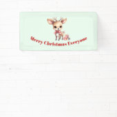 Niedlicher Weihnachtsmann mit Weihnachtsgeschenken Banner (InSitu)