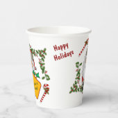 Niedlicher Weihnachtsmann Pappbecher (Links)