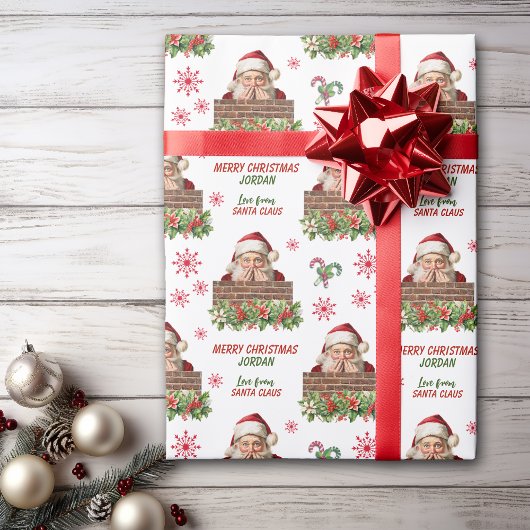 Niedlicher Weihnachtsmann Peking Kinder Weihnachte Geschenkpapier