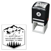 Niedlicher Weihnachtsmann Permastempel (Beispiel)