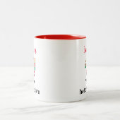 Niedlicher Weihnachtsmann Personalisiert Kinder He Zweifarbige Tasse (Mittel)