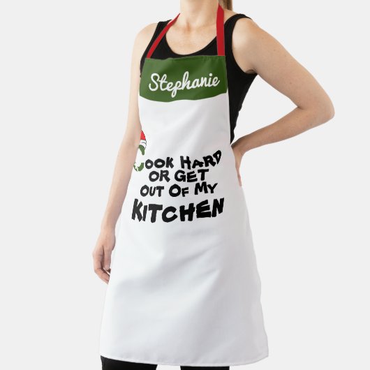 Niedlicher Weihnachtsmann personalisiert Weihnacht Schürze (InSitu)