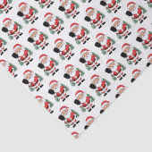 Niedlicher Weihnachtsmann Pickleball Seidenpapier (Detail)