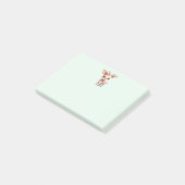 Niedlicher Weihnachtsmann Post-it Klebezettel (angewinkelt)