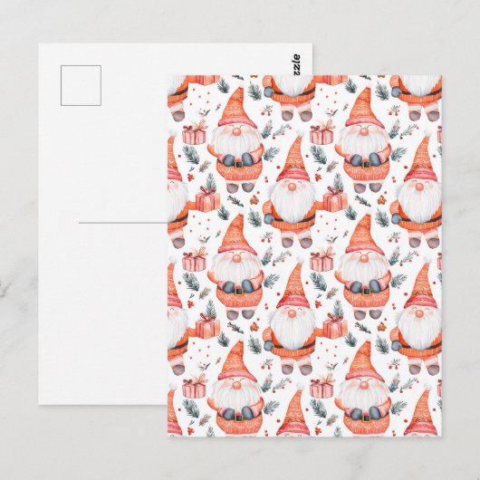 Niedlicher Weihnachtsmann Postkarte (Vorne/Hinten)