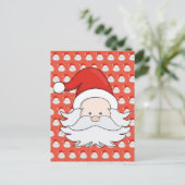 Niedlicher Weihnachtsmann Postkarte (Stehend Vorderseite)