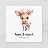 Niedlicher Weihnachtsmann Quadratische Visitenkarte (Vorderseite)