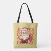 Niedlicher Weihnachtsmann Red Mustard Weihnachten Tasche (Rückseite)