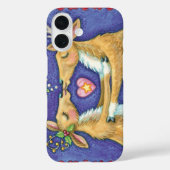 Niedlicher Weihnachtsmann, Romantischer Kuss und M Case-Mate iPhone Hülle (Rückseite)
