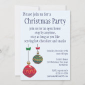 Niedlicher Weihnachtsmann, Romantischer Kuss und M Einladung (Rückseite)