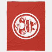 Niedlicher Weihnachtsmann Rot und Weiß Weihnachten Fleecedecke (Vorderseite)