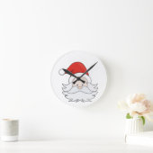 Niedlicher Weihnachtsmann Runde Wanduhr (Zuhause)