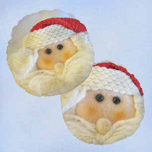 Niedlicher Weihnachtsmann Rundes Kissen