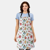 Niedlicher Weihnachtsmann Schürze (Getragen)