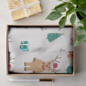 Niedlicher Weihnachtsmann Seidenpapier (Geschenk)