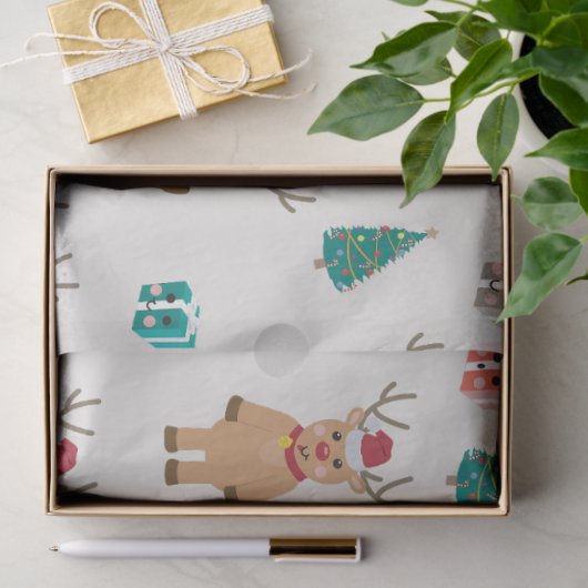 Niedlicher Weihnachtsmann Seidenpapier (Geschenk)