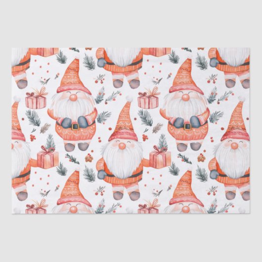 Niedlicher Weihnachtsmann Seidenpapier (Vorderseite)