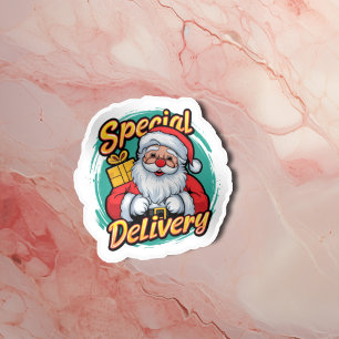 Niedlicher Weihnachtsmann Sonderlieferung Vinyl Aufkleber