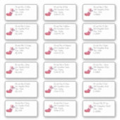 Niedlicher Weihnachtsmann Strumpf Name und Anschri Aufkleber (Vorderseite)